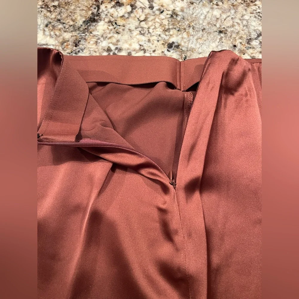 NWT French Connection Satin Midi Skirt